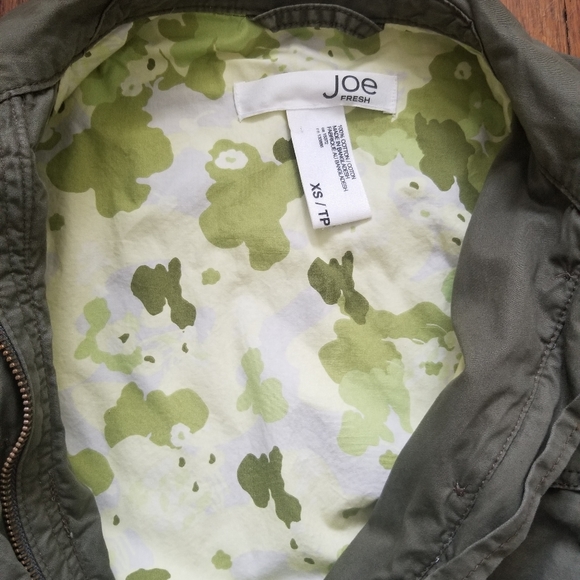 Joe Fresh Army green jacket - Picture 4 of 5